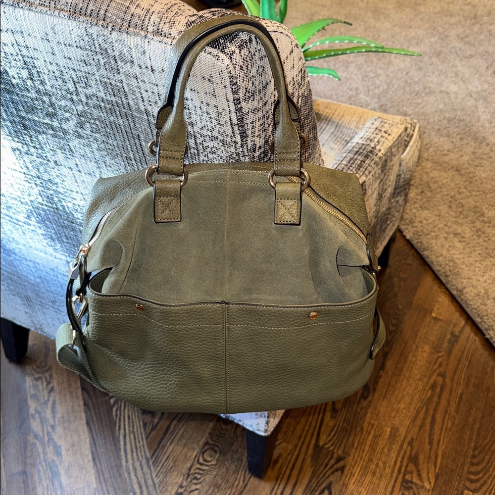 Moda Luxe Olive Green Women's Satchel